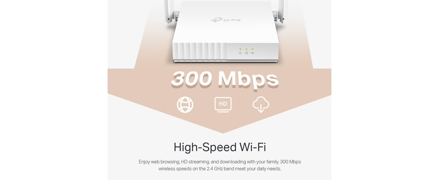 TP-Link TL-WR820N 300 Mbps Speed Wireless WiFi Router, Easy Setup, IPv6 Compatible, Supports Parent Control, Guest Network, Multi-Mode Wi-Fi Router