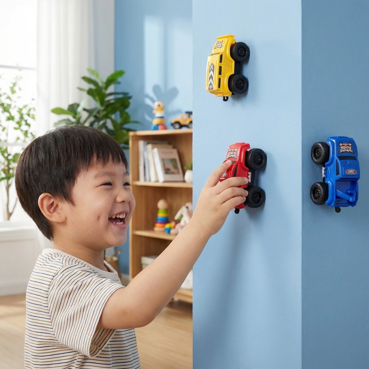 Magnetic Wall Climbing Cars( Pack of 5 )