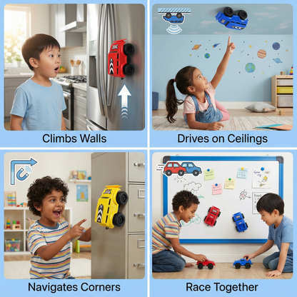 Magnetic Wall Climbing Cars( Pack of 5 )