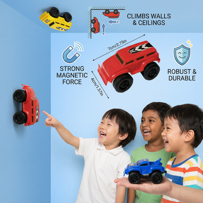 Magnetic Wall Climbing Cars( Pack of 5 )