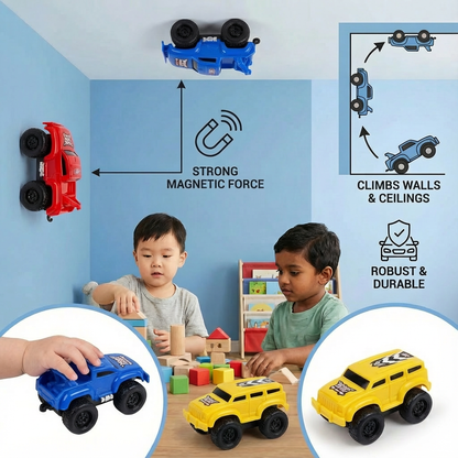 Magnetic Wall Climbing Cars( Pack of 5 )